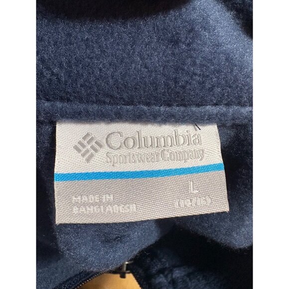 NEW COLUMBIA YOUTH L 14-16 FLEECE NAVY VEST FULL ZIP POCKETS STEENS MTN BIG KIDS - Picture 6 of 8